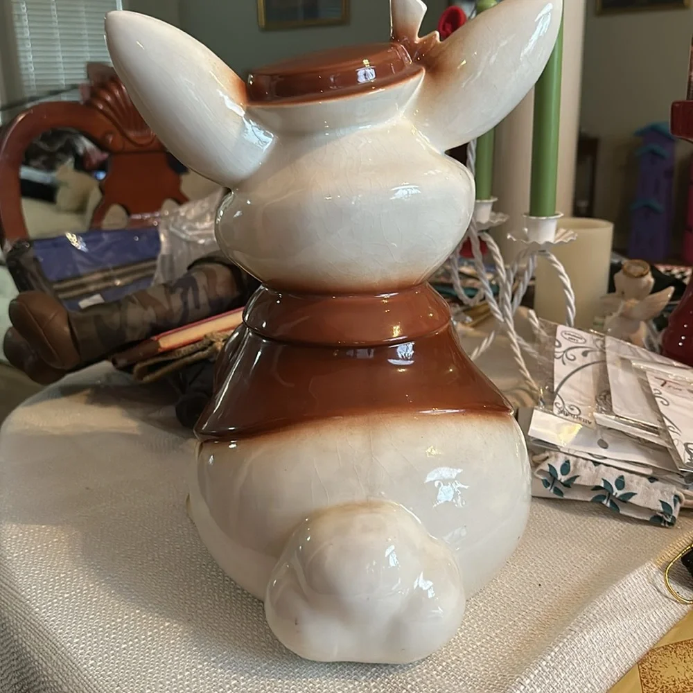 Vintage Rabbit cookie jar - Picture 2 of 4